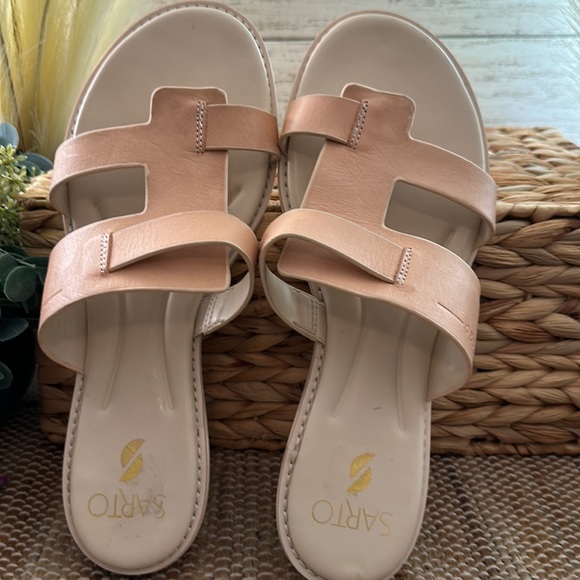 Sarto Greta Leather Sandal size 9.5 - Picture 6 of 7